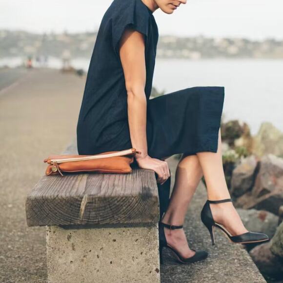 Taylor Stitch The Loma Dress Navy Size M - Picture 4 of 12